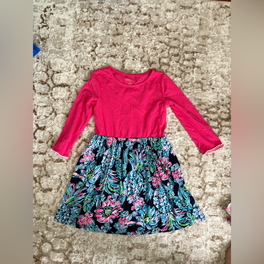 Lilly Pulitzer Pink dress M 6-7 girls